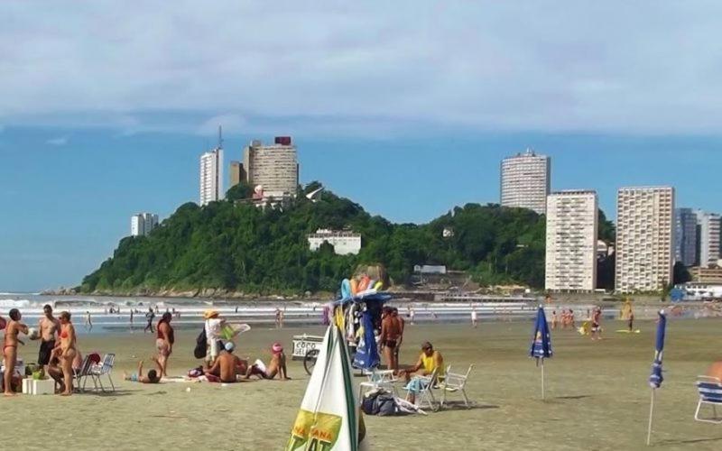 Ferienwohnung Apartamento Na Praia De Itarare São Vicente Exterior foto